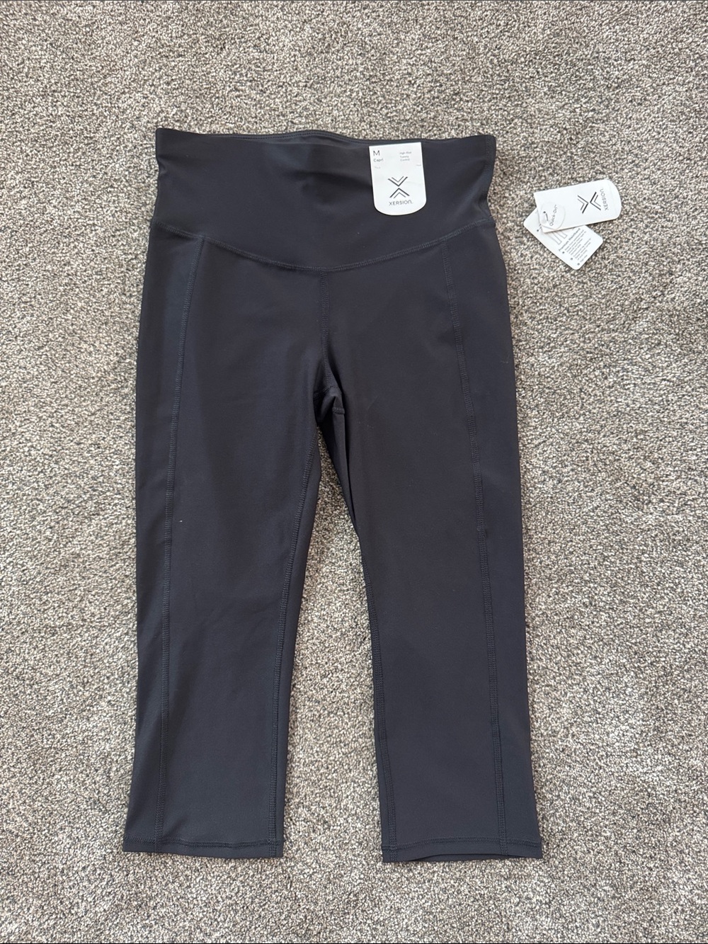 Xersion Black Girls' Cropped Leggings